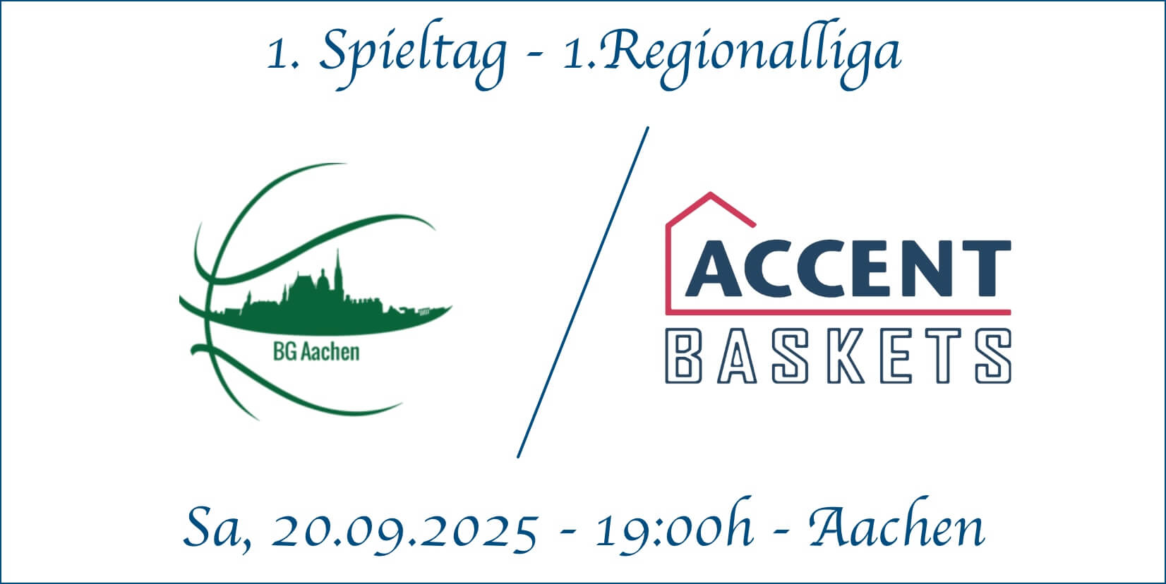 1 Spieltag BG Aachen vs Accent Baskets
