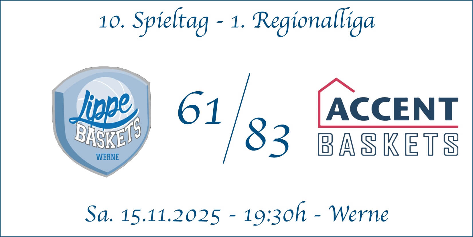 10. Spieltag Werne vs Accent Baksets