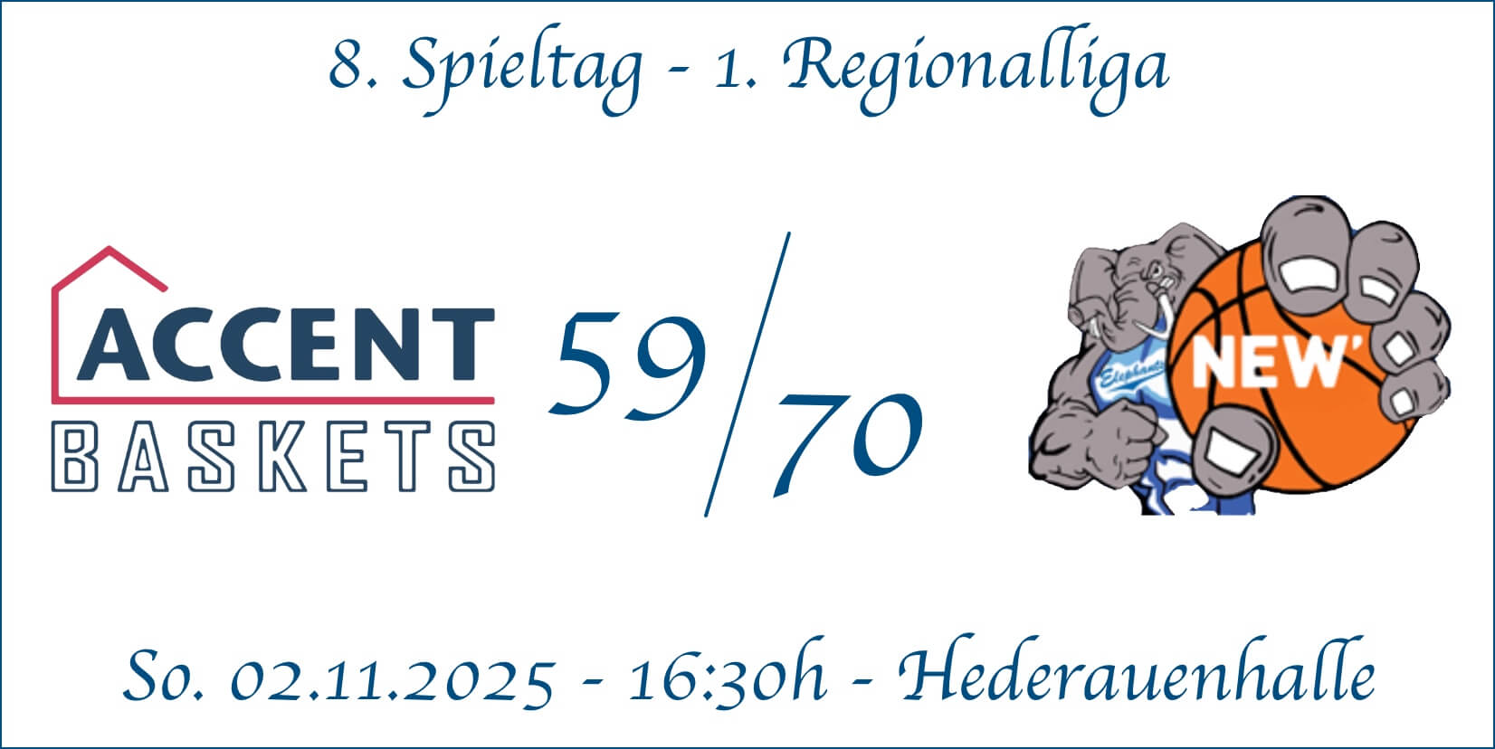8. Spieltag Accent Baskets vs Grevenbroich