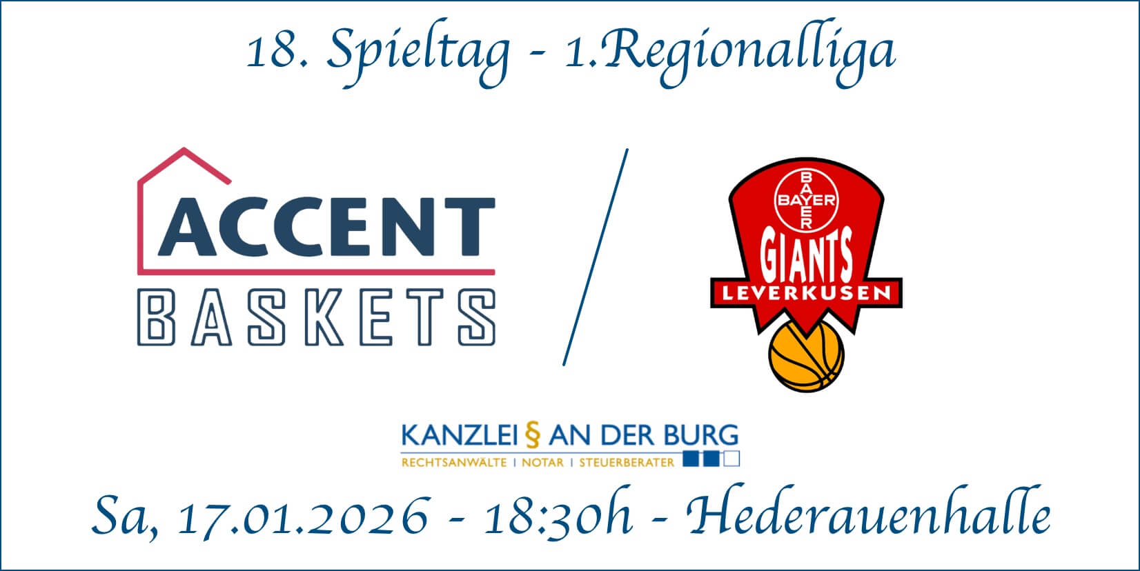 18 Spieltag Accent Baskets vs Leverkusen
