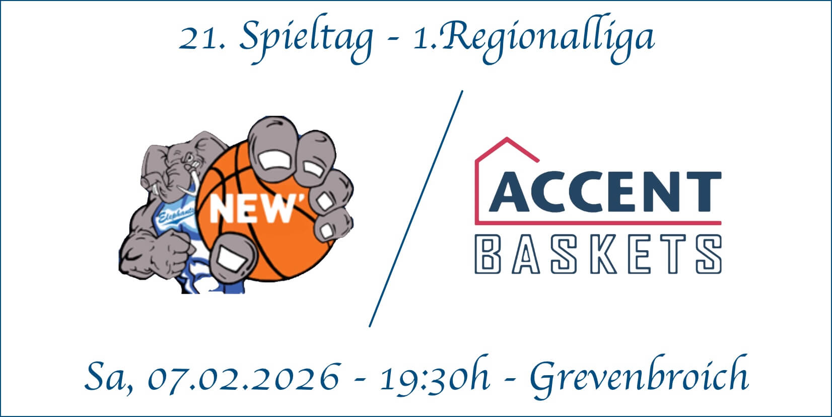 21. Spieltag Elephants Grevenbroich vs Accent Baskets