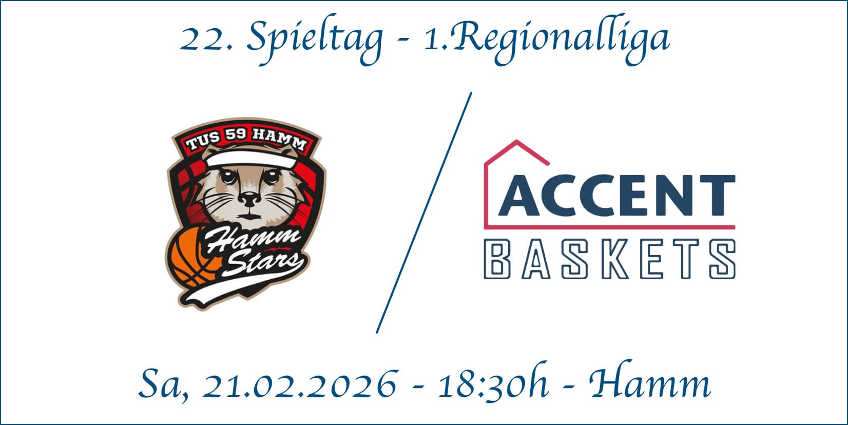 22. Spieltag TuS Hammstars vs Accent Baskets