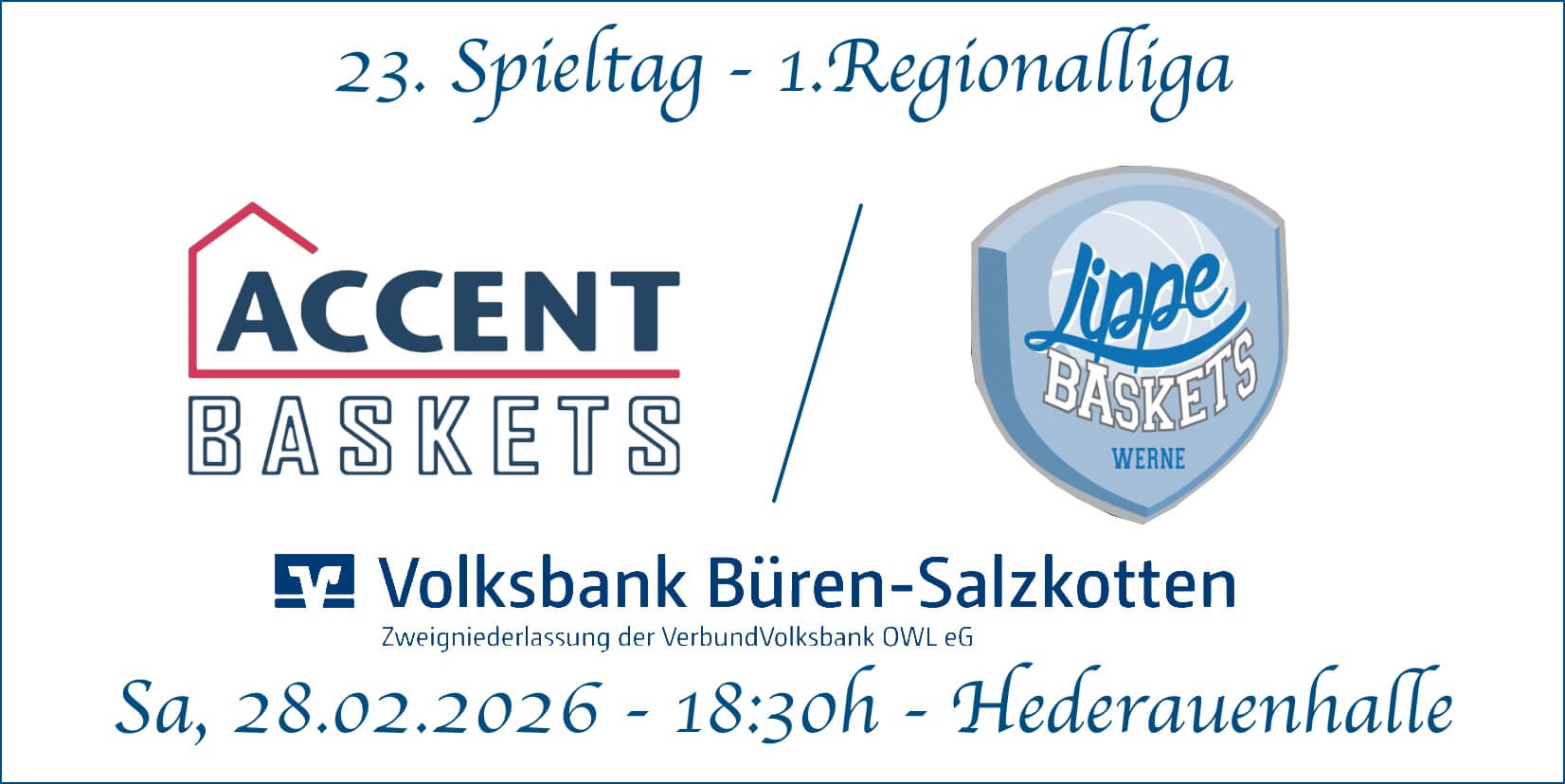 23 Spieltag Accent Baskets vs Werne